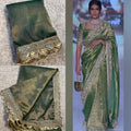 Banarasi Tissue Soft Silk Saree with Lace Border