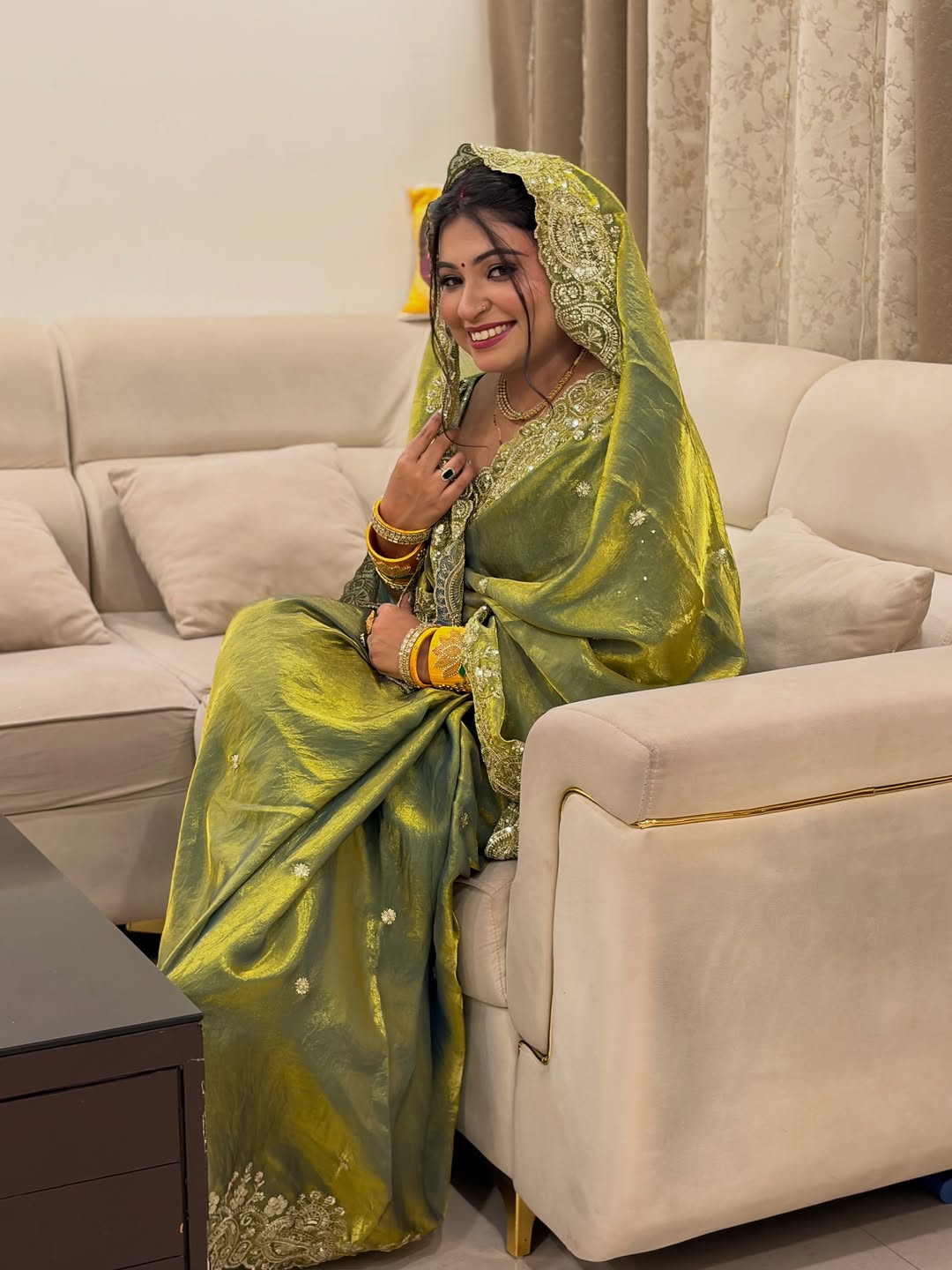 Premium Designer Saree Collection Soft Two Tone Space Silk