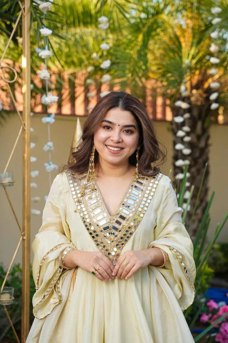Vyomika Real Mirror Cosmos Sharara Set