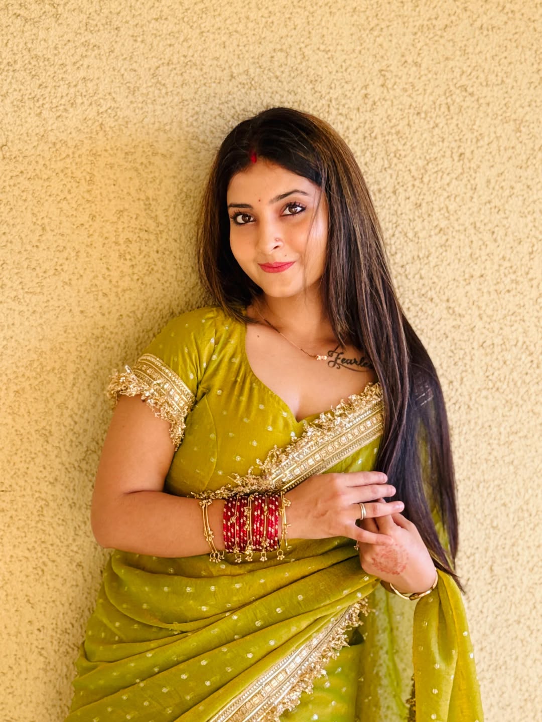 Premium NC Moss Satin Saree with Maharani Big Border & Running Blouse