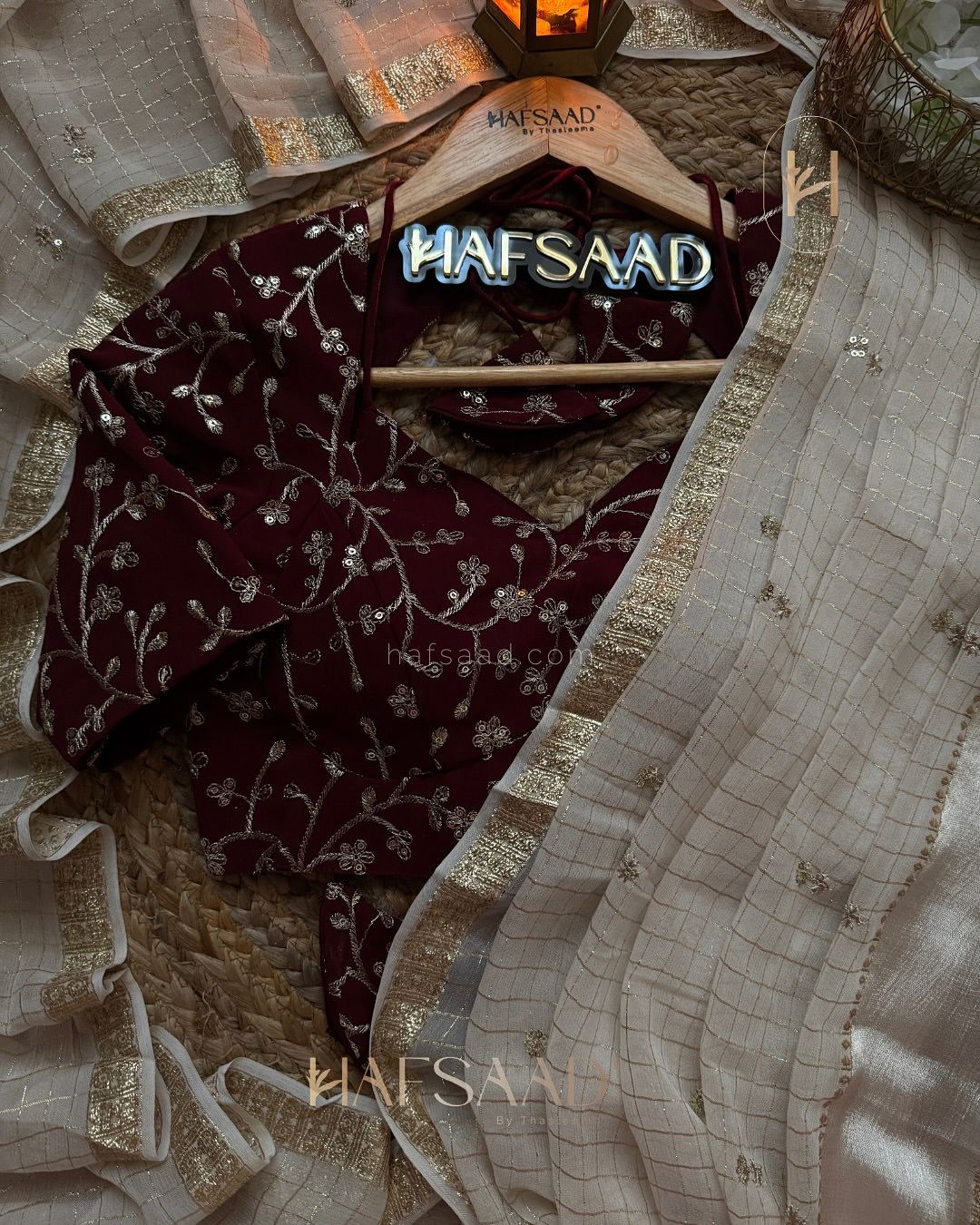 Elegant Sequins & Zari Work Designer Saree