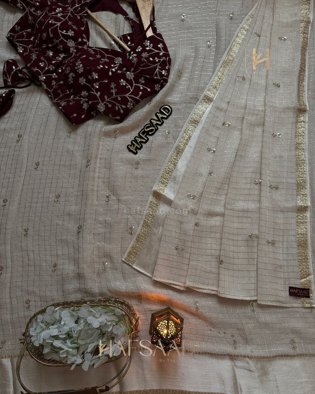 Elegant Sequins & Zari Work Designer Saree