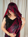 Redolent Party Wear Satin Silk Embroidery n Sequence Beads Work Lace Saree With Blouse Piece