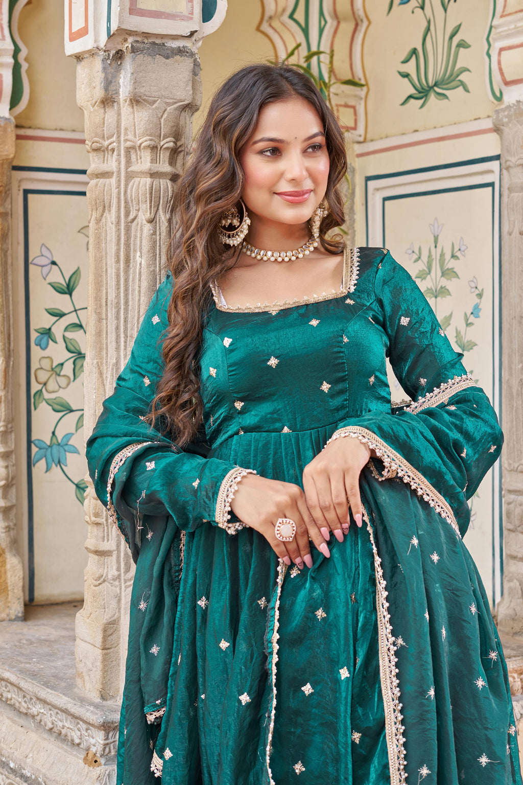 ✨ Premium Heavy Fendy Silk Embroidered Suit Set with Pent & Designer Dupatta ✨