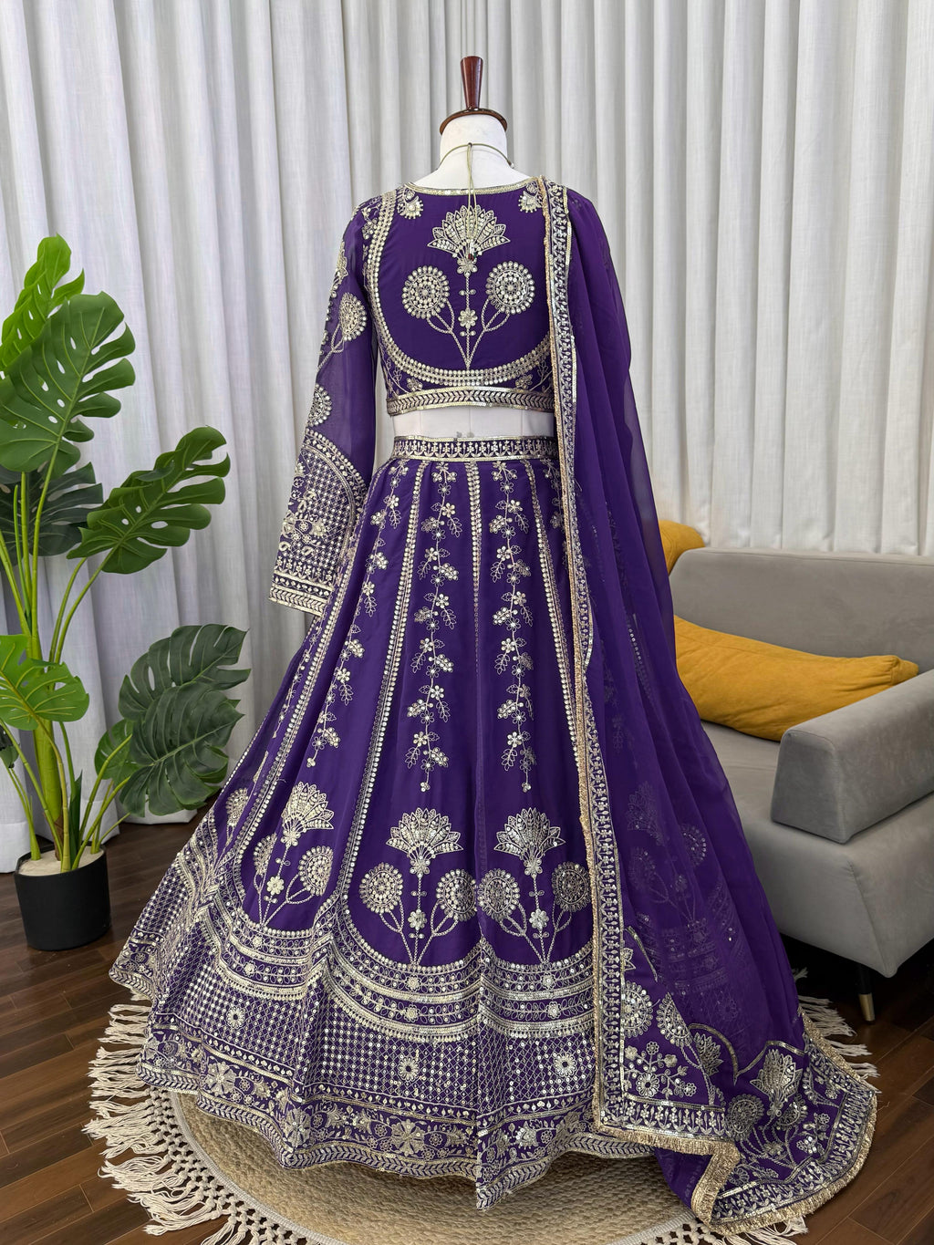 👑✨ Designer Georgette Lehenga Choli Set – Royal Festive Glam ✨👑