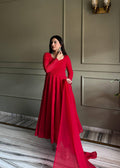 ✨ Premium Kali Cut Anarkali Set with Pent & Ruffle Dupatta (Ready to Wear) ✨