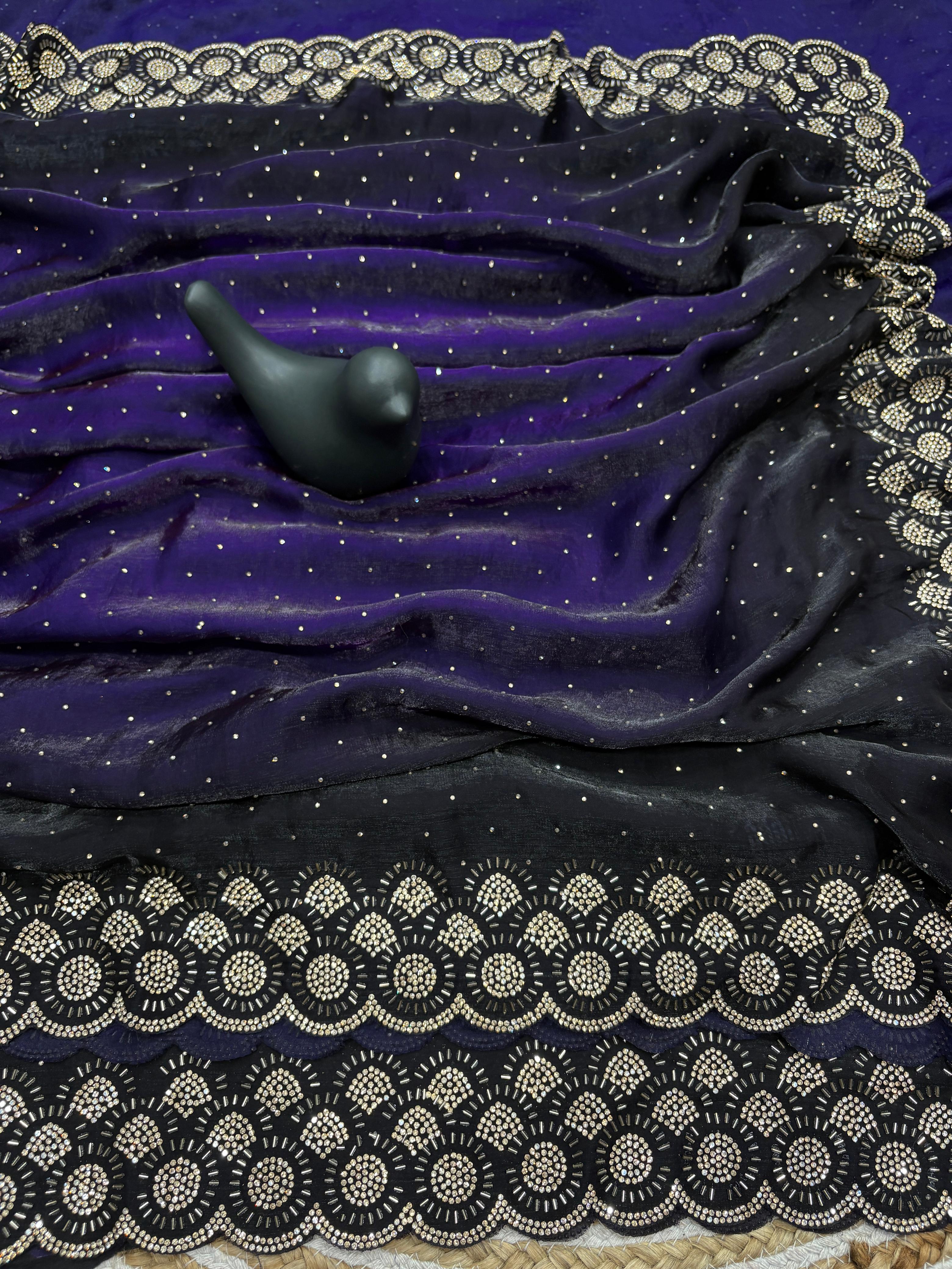 Premium Designer Partywear Saree Collection WITH Double Colour Edition