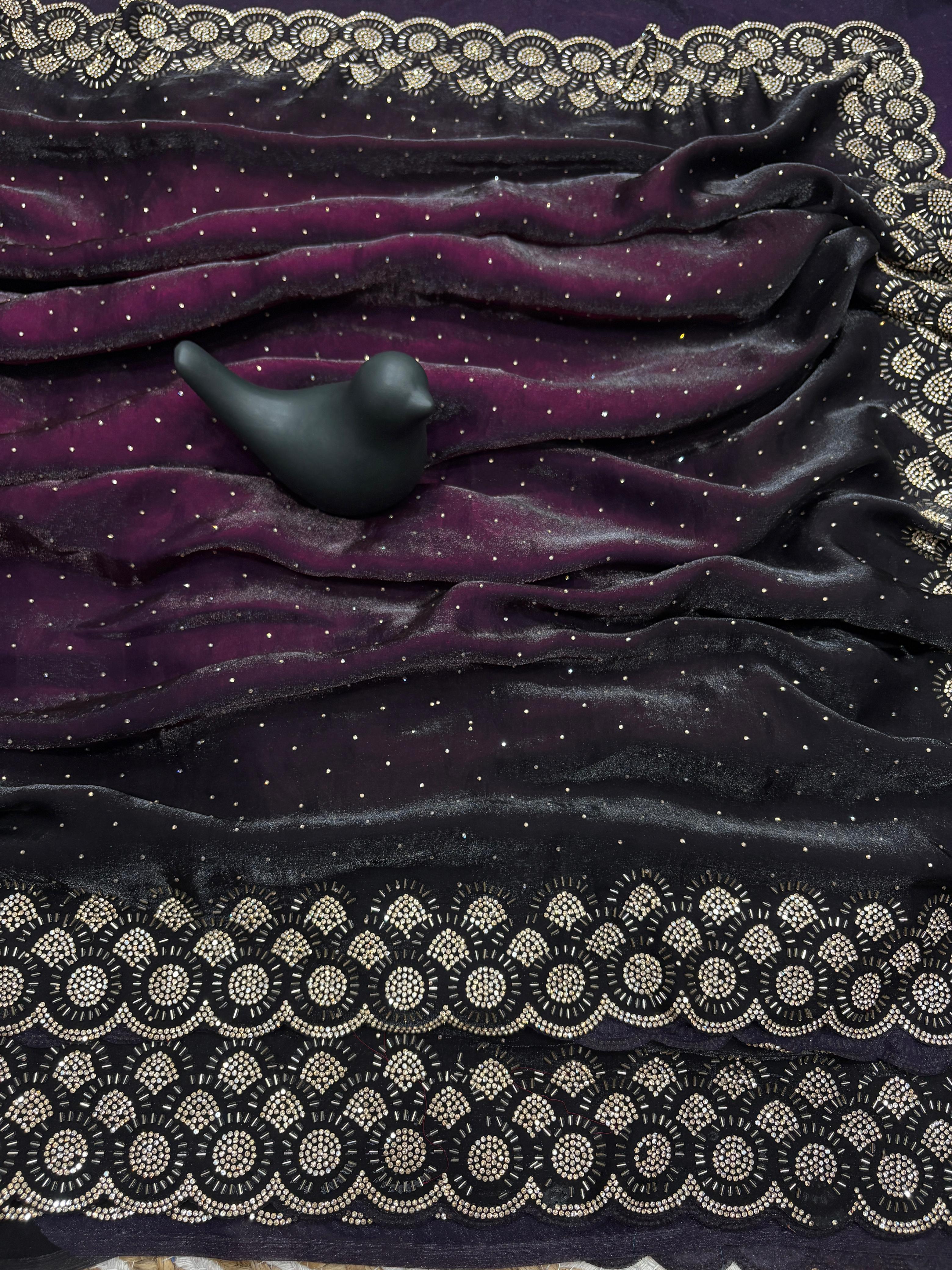 Premium Designer Partywear Saree Collection WITH Double Colour Edition