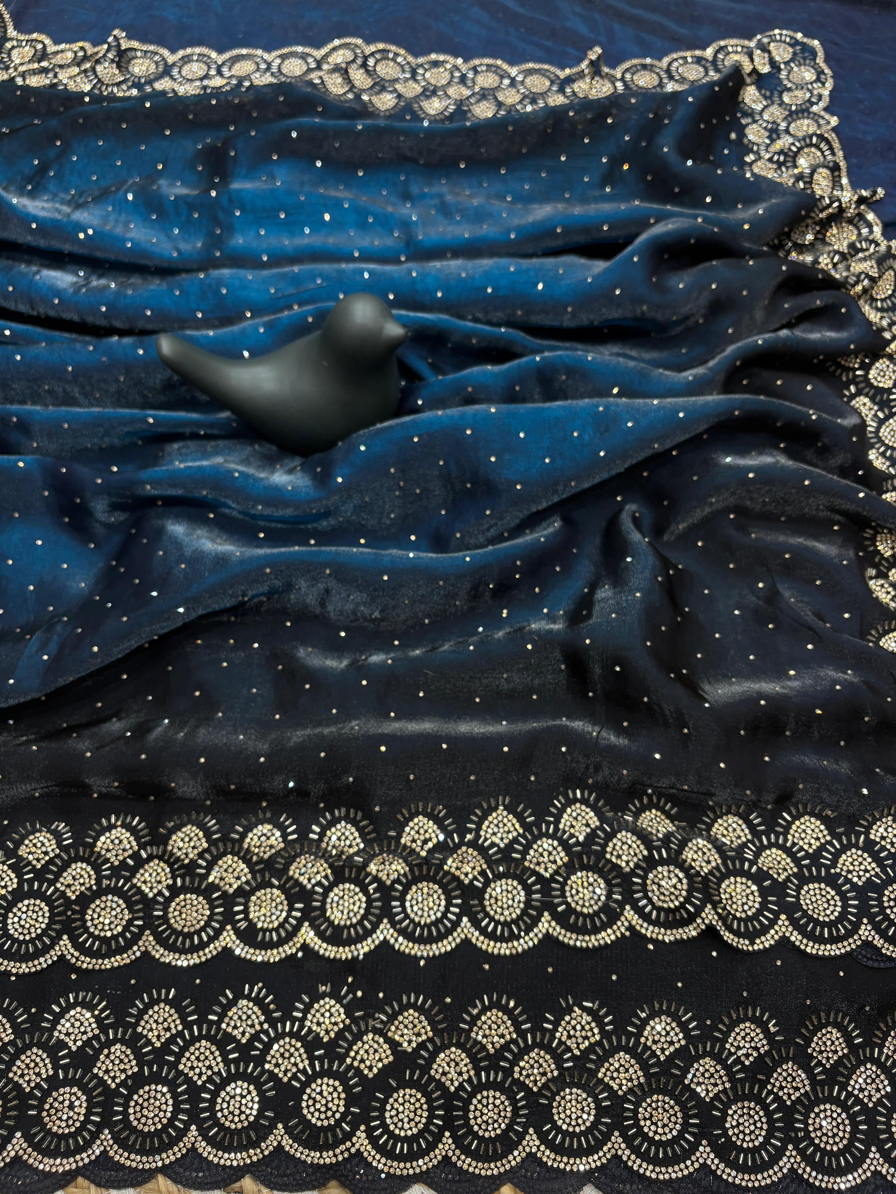 Premium Designer Partywear Saree Collection WITH Double Colour Edition
