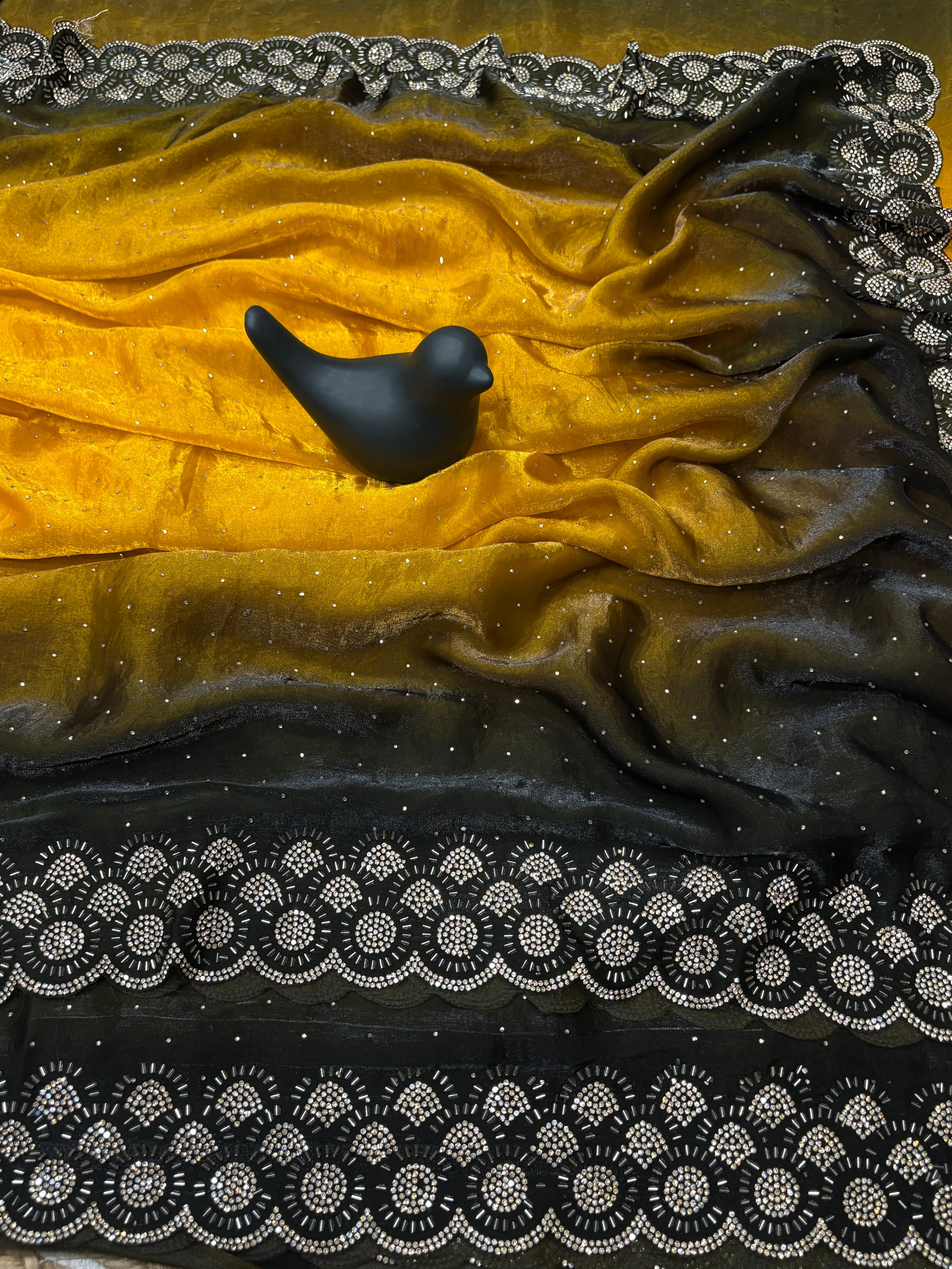 Premium Designer Partywear Saree Collection WITH Double Colour Edition