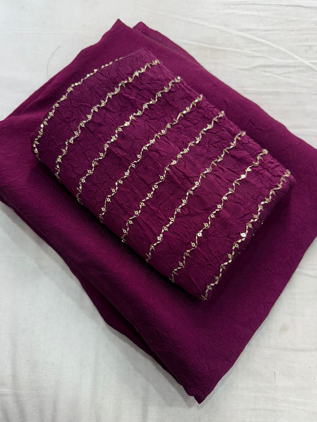New Arrival Rangoli Crush Saree Collection