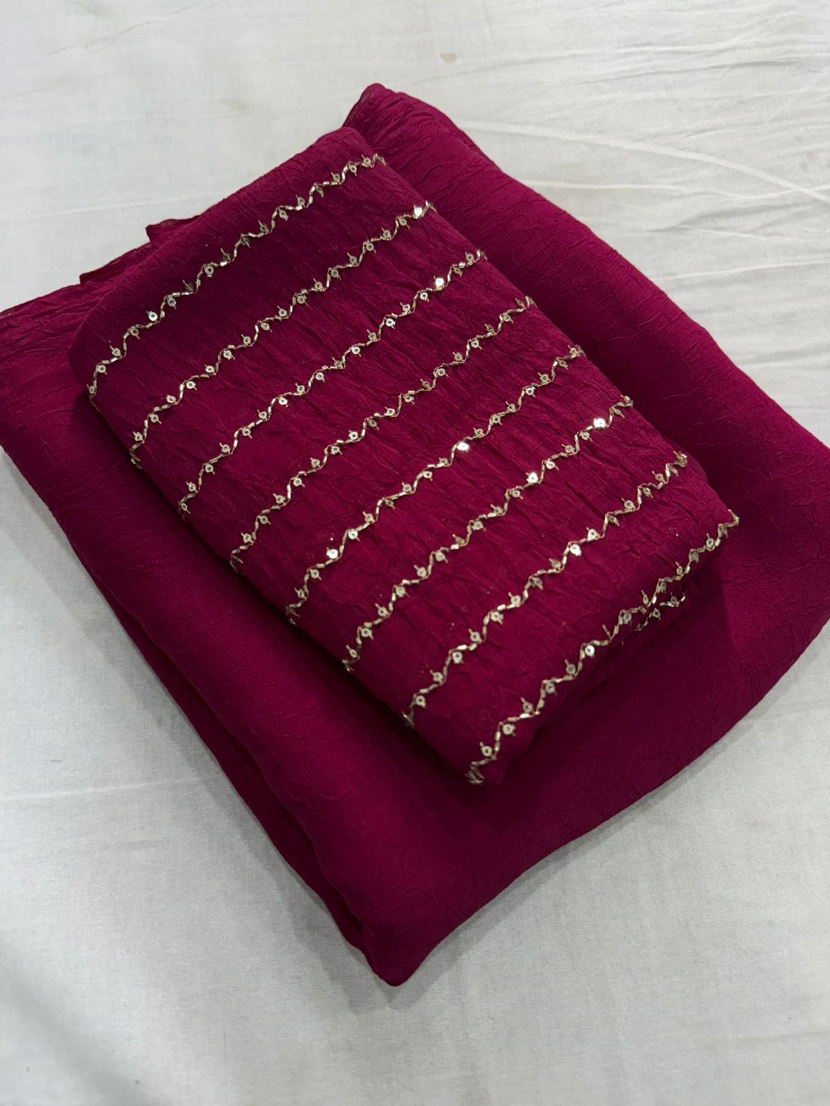 New Arrival Rangoli Crush Saree Collection