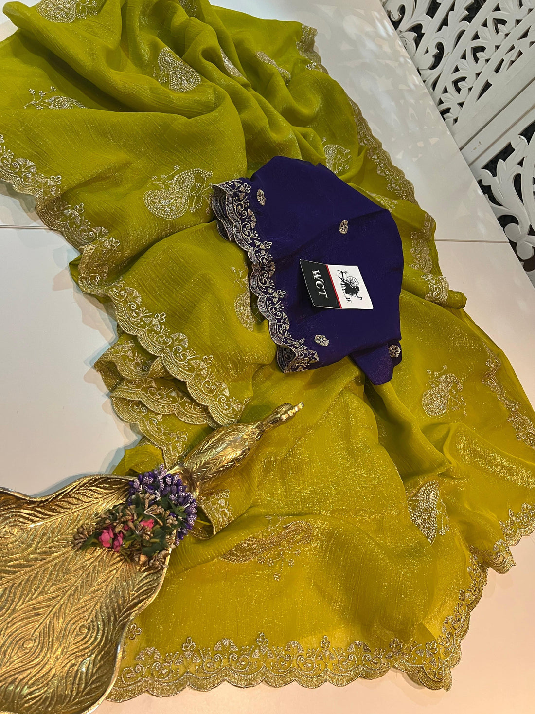✨🦚 Premium Peacock Motif Tussar Crush Saree Collection 🦚✨