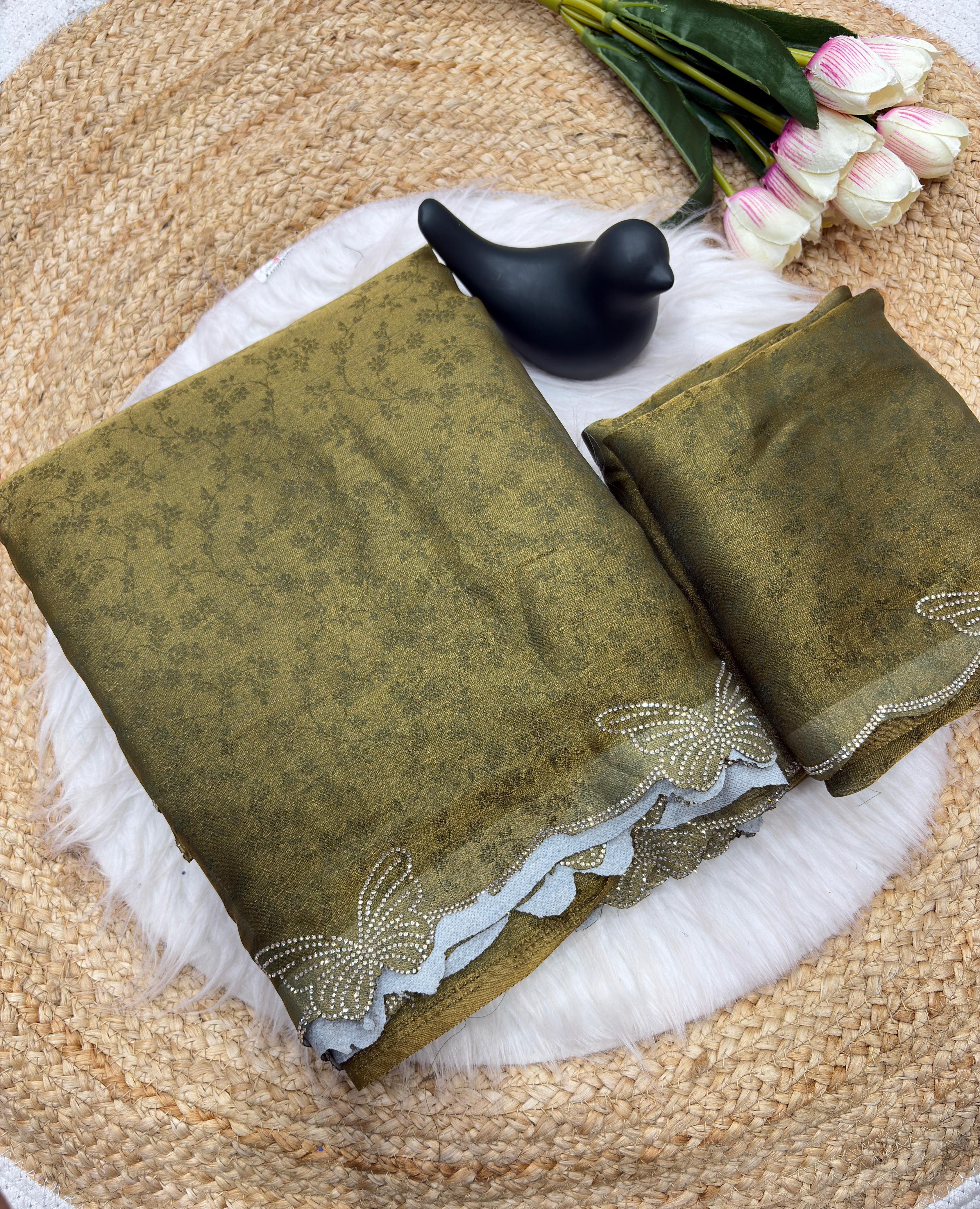🦋 New Arrival Butterfly Border Saree ✨