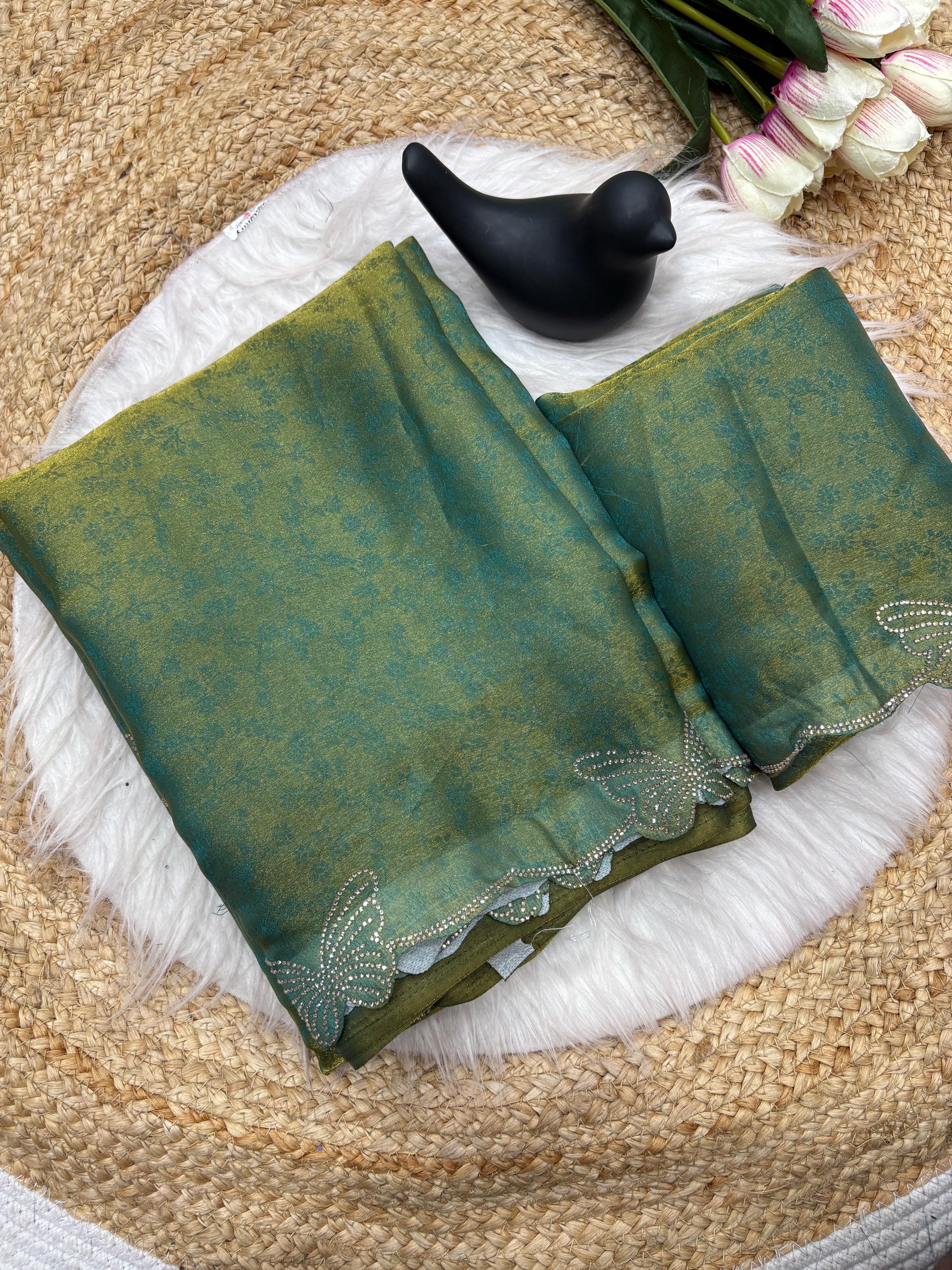 🦋 New Arrival Butterfly Border Saree ✨