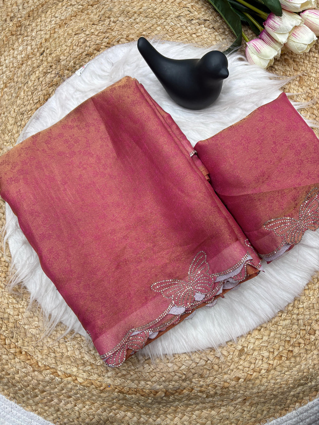 🦋 New Arrival Butterfly Border Saree ✨