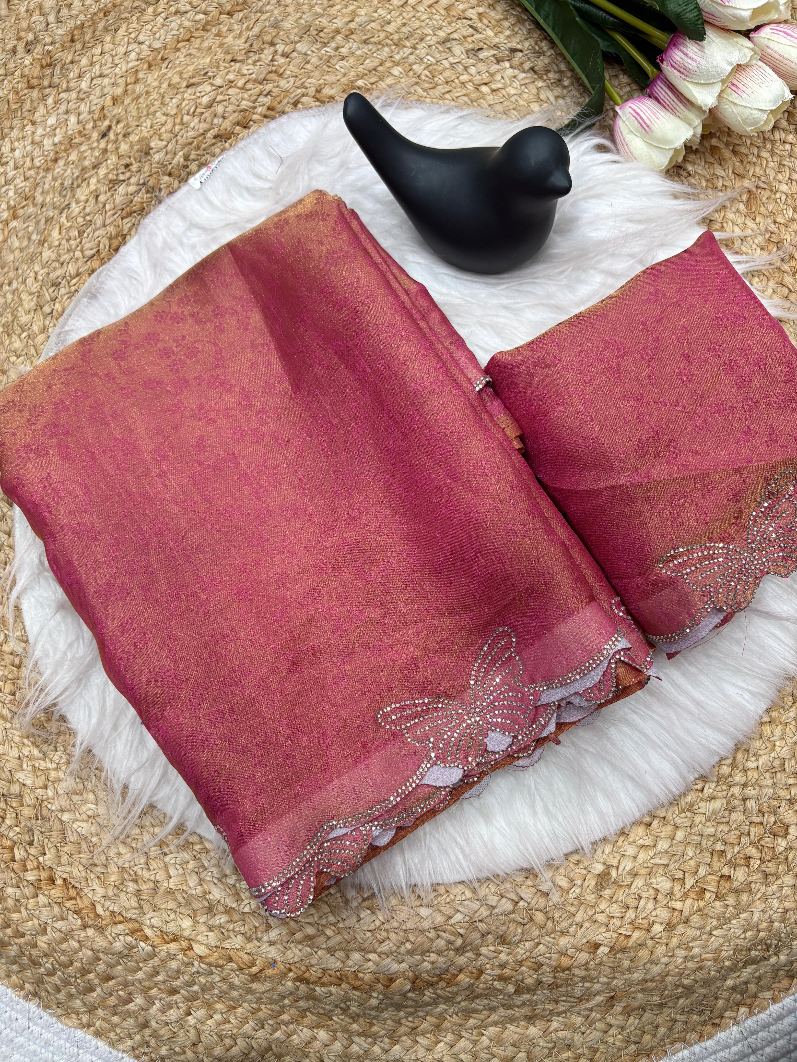 🦋 New Arrival Butterfly Border Saree ✨