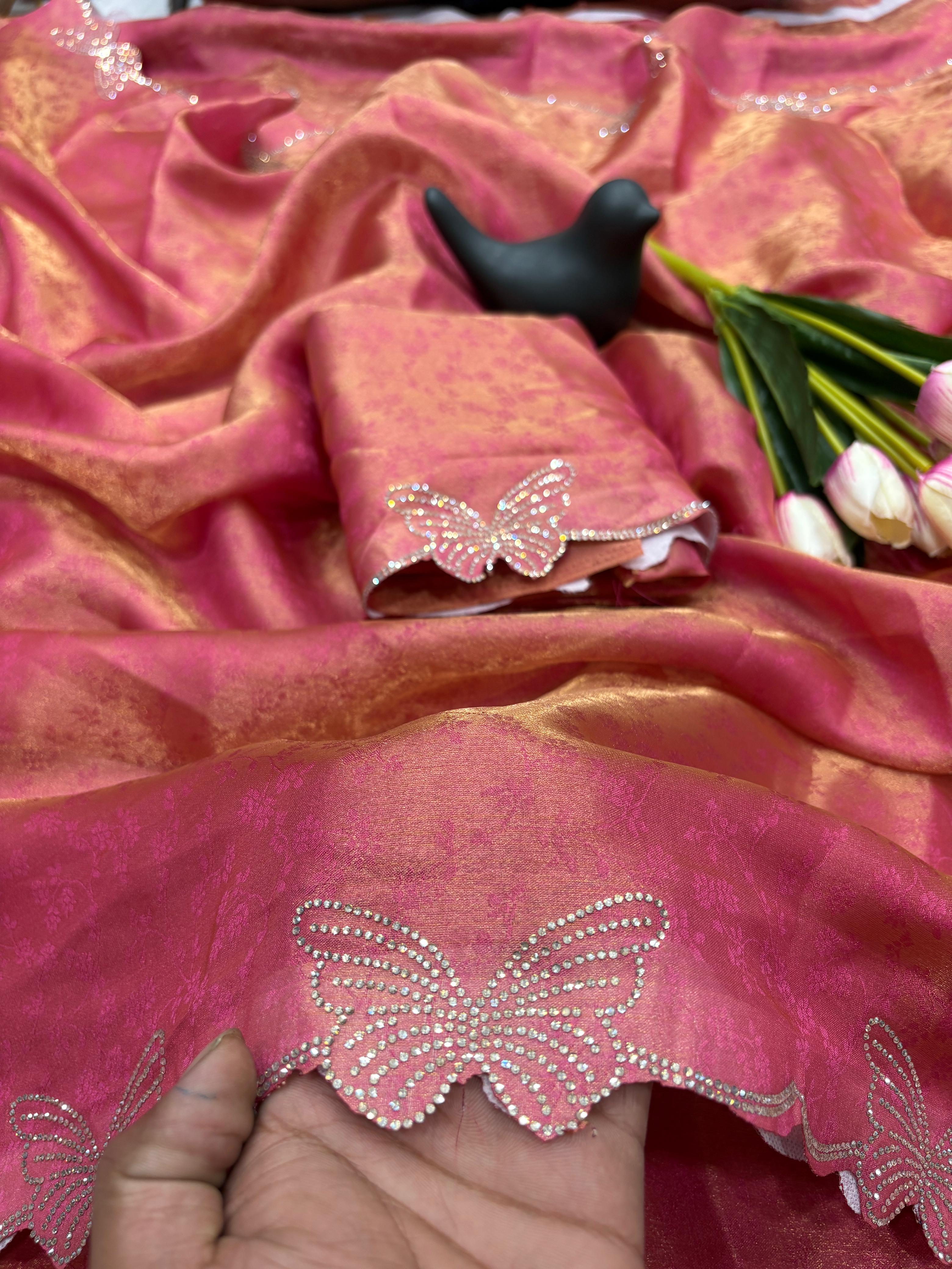 🦋 New Arrival Butterfly Border Saree ✨