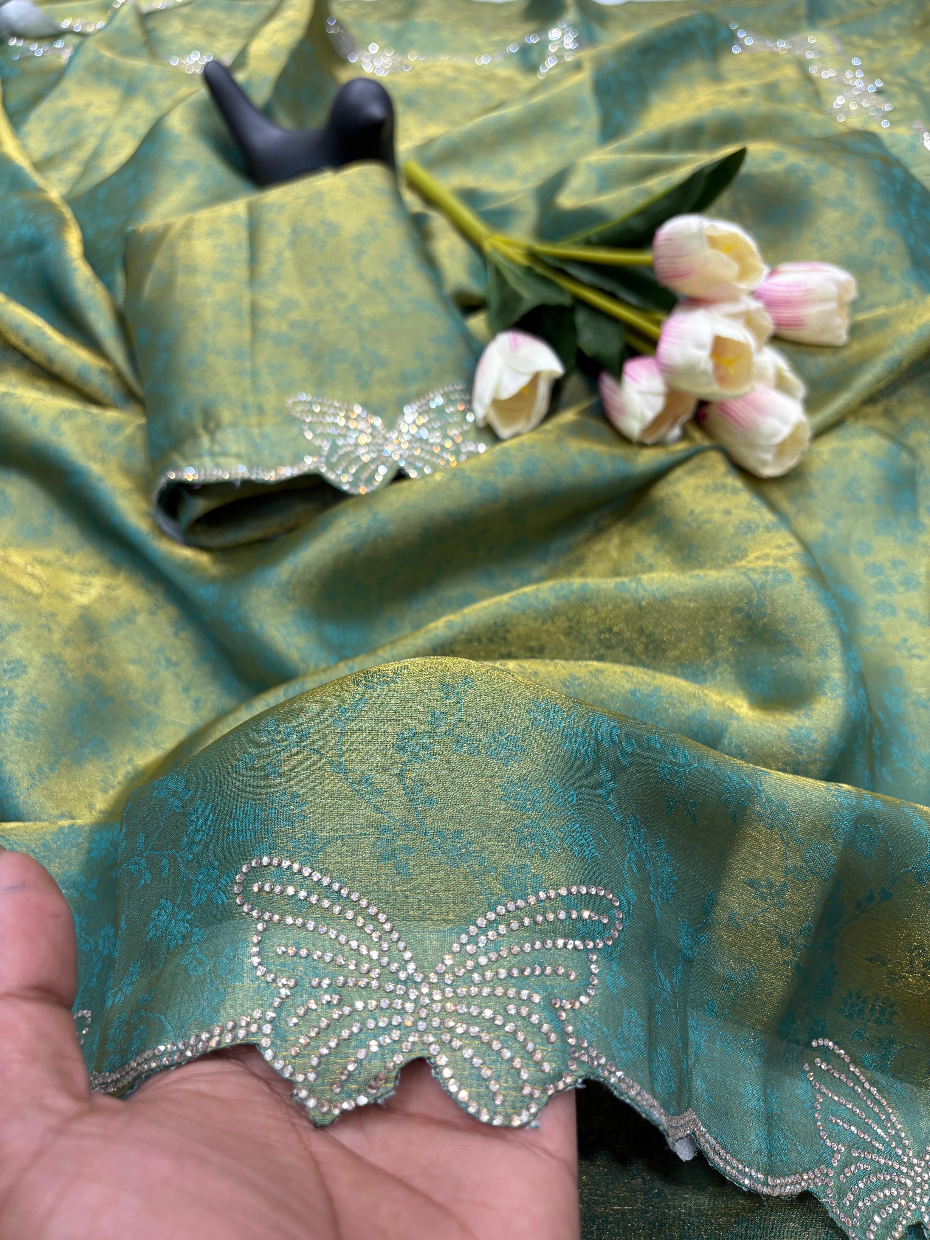 🦋 New Arrival Butterfly Border Saree ✨