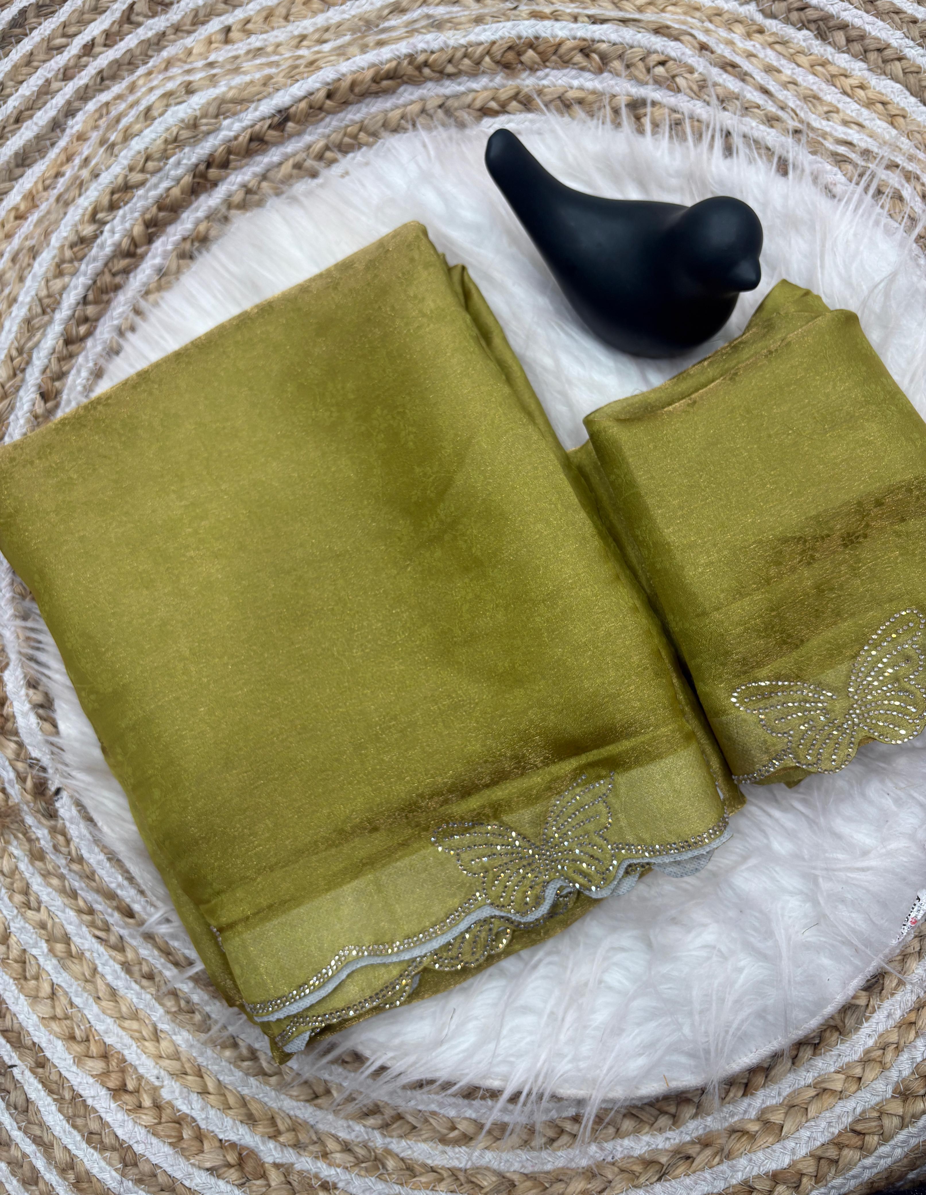 🦋 New Arrival Butterfly Border Saree ✨