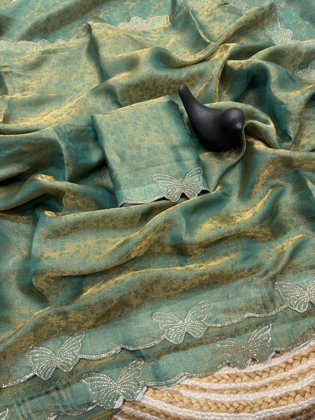 🦋 New Arrival Butterfly Border Saree ✨