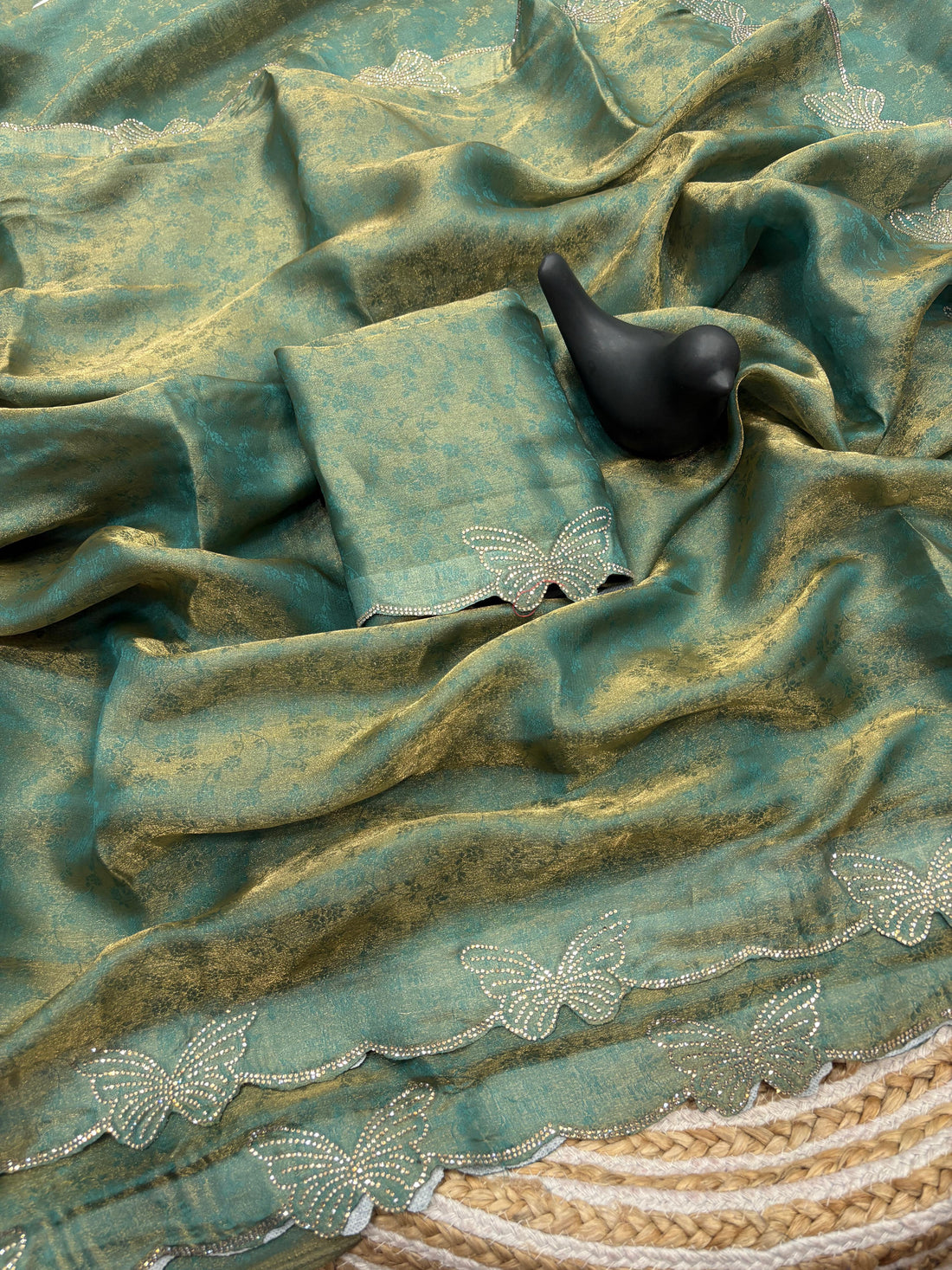 🦋 New Arrival Butterfly Border Saree ✨