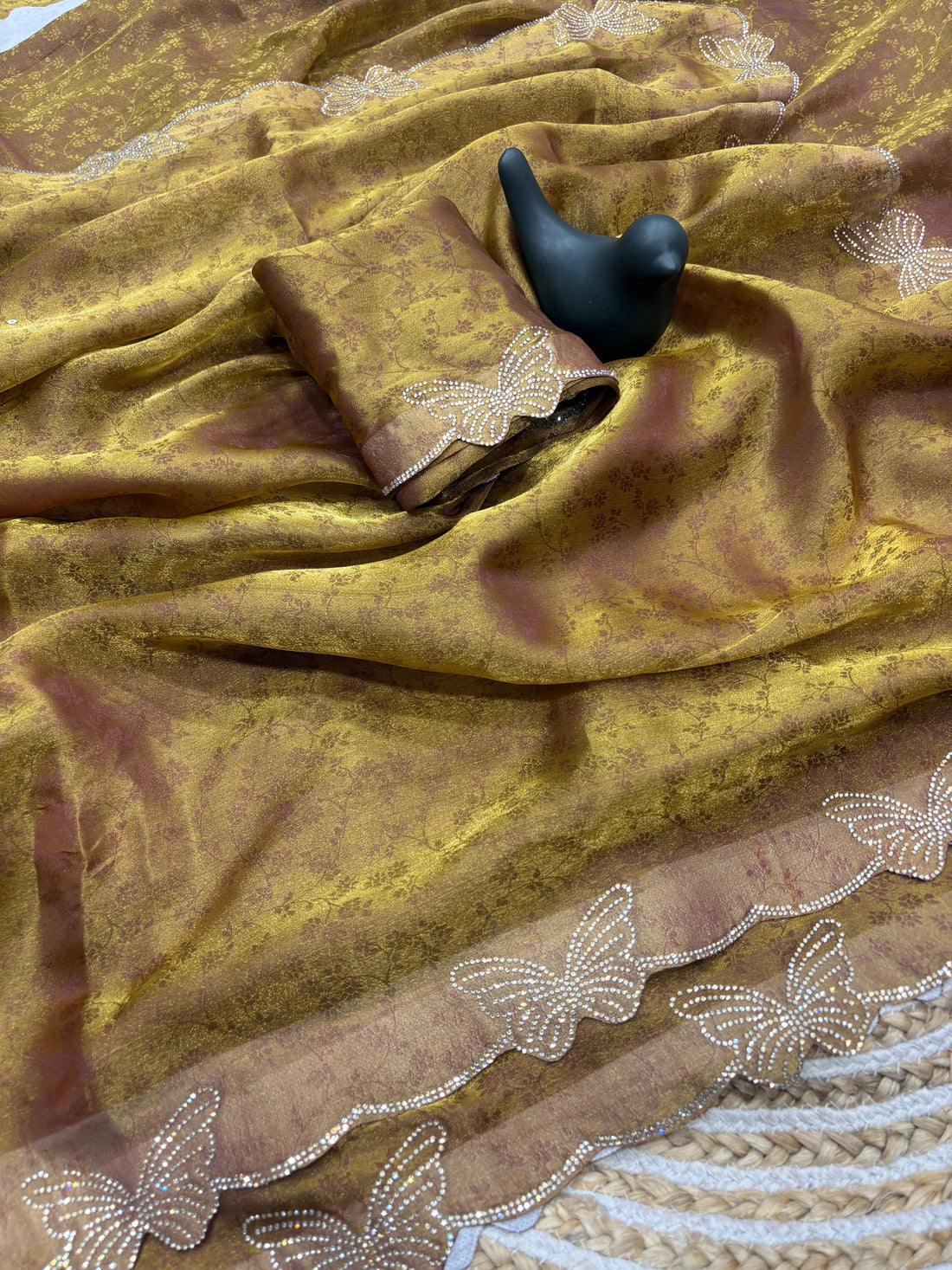 🦋 New Arrival Butterfly Border Saree ✨