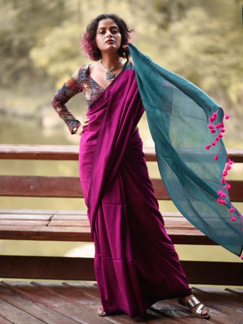 🪡 Beautiful Demanded Half & Half Mal Cotton Saree Collection 🪡