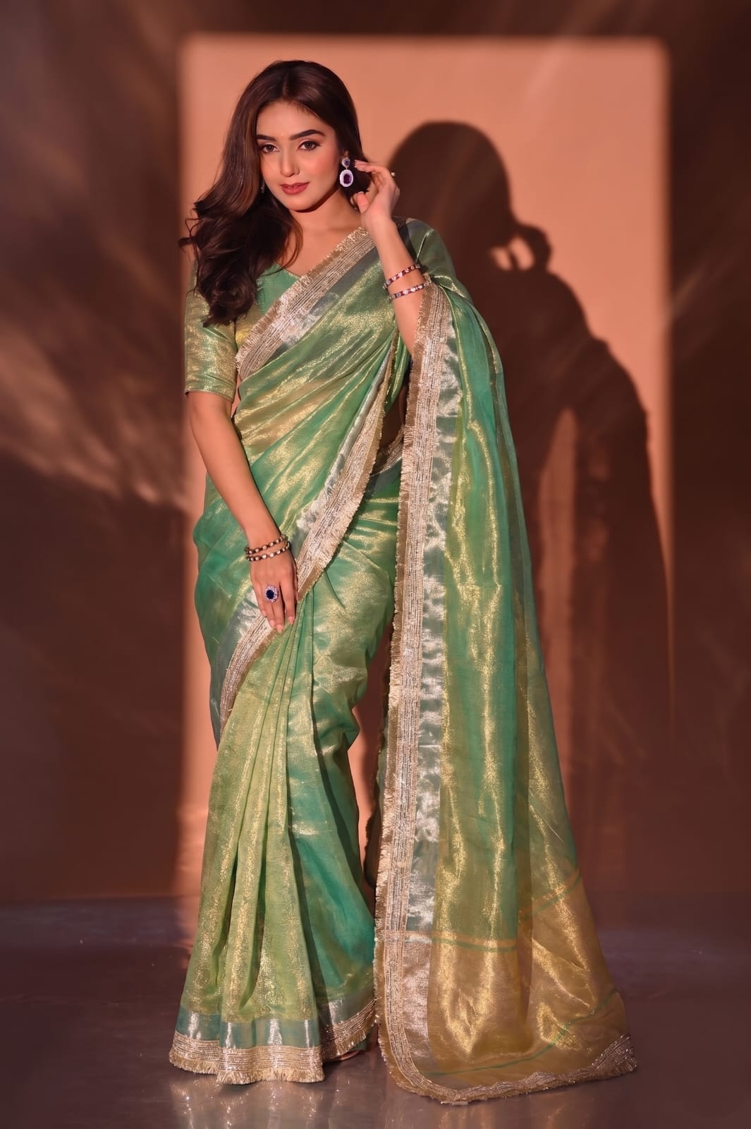 ✨👑 NEW DESIGNER FANCY TISSUE SILK SAREE COLLECTION 👑✨
