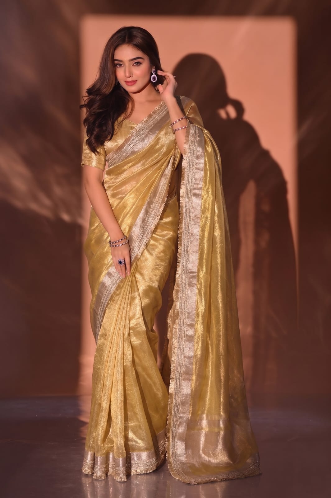 ✨👑 NEW DESIGNER FANCY TISSUE SILK SAREE COLLECTION 👑✨