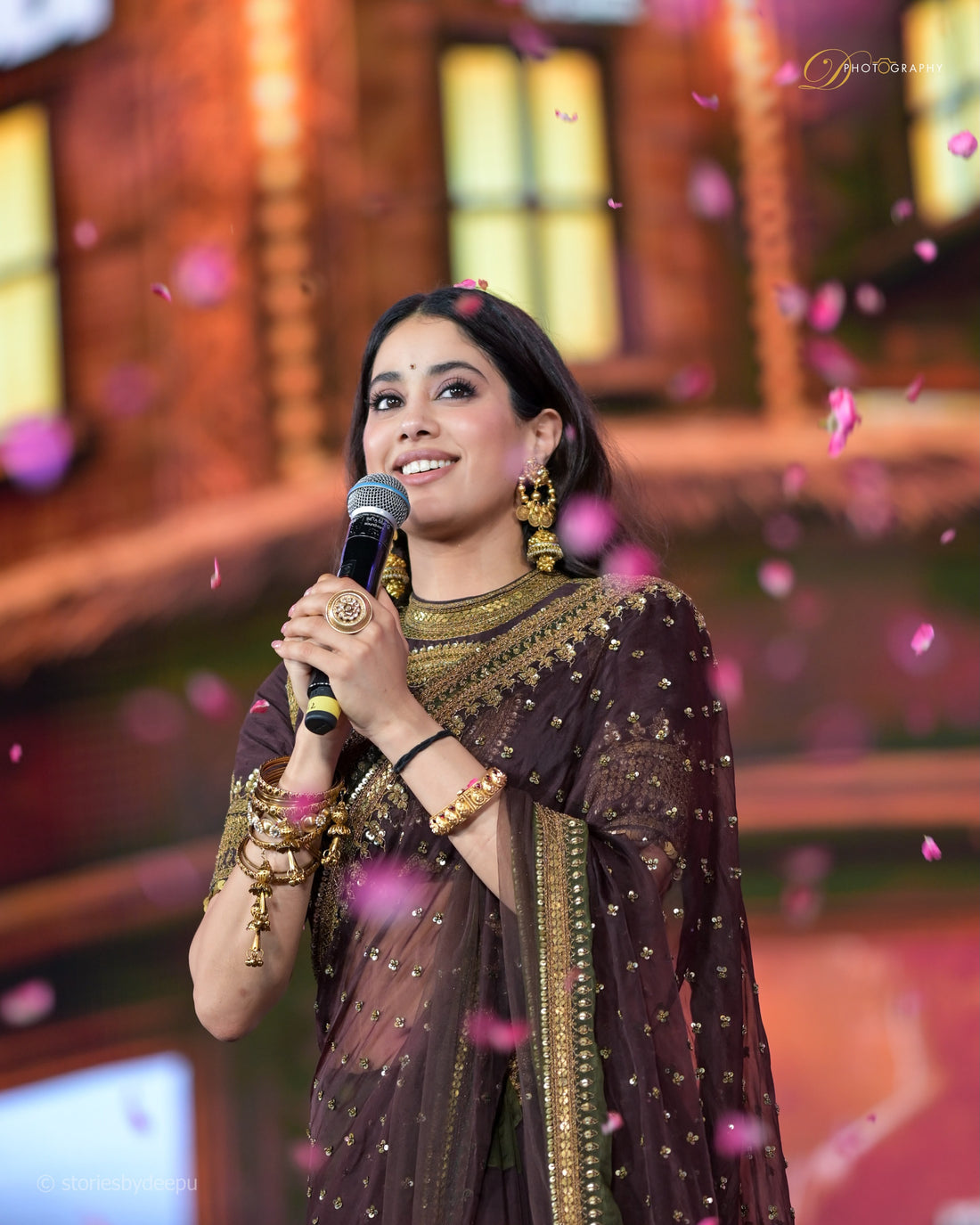 CELEBRITY STYLE NC TWILL DESIGNER SAREE WITH SEQUINS &amp; CORDING EMBROIDERY 🌟✨