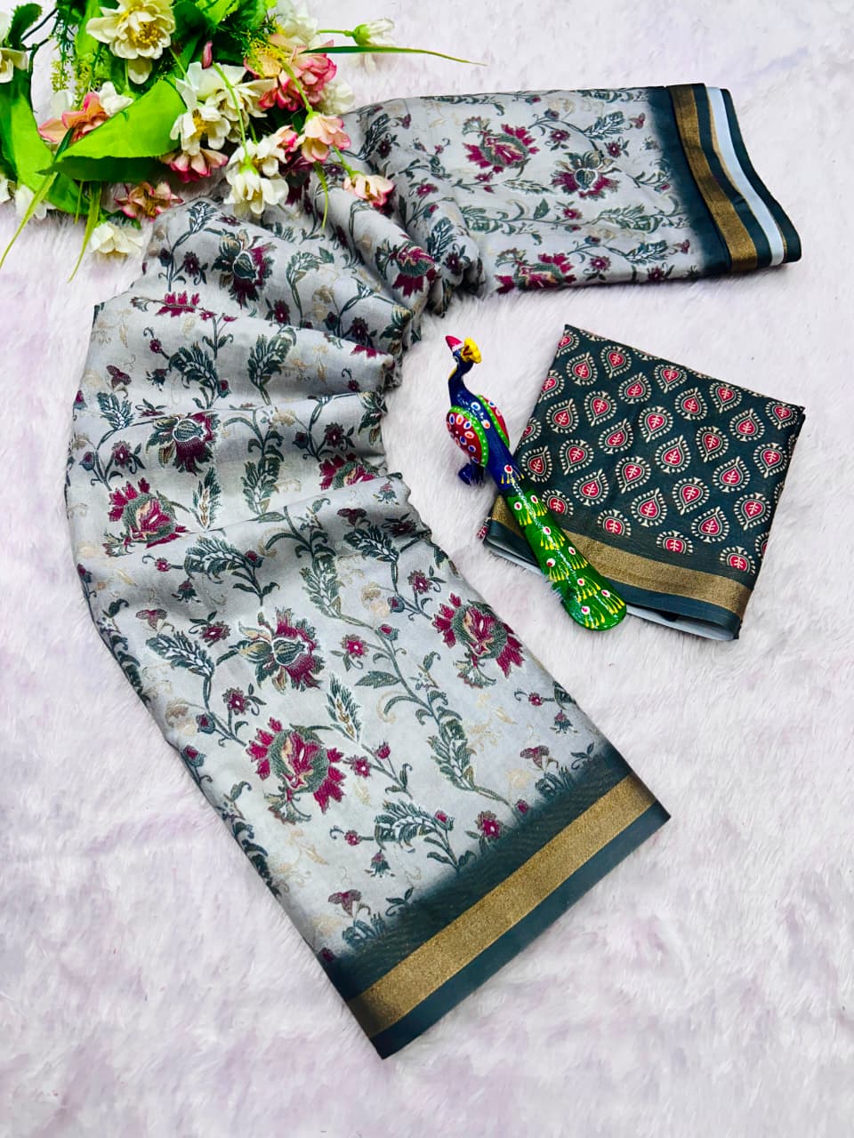 PREMIUM SOFT MAL MAL COTTON DIGITAL PRINT SAREE COLLECTION 👑✨