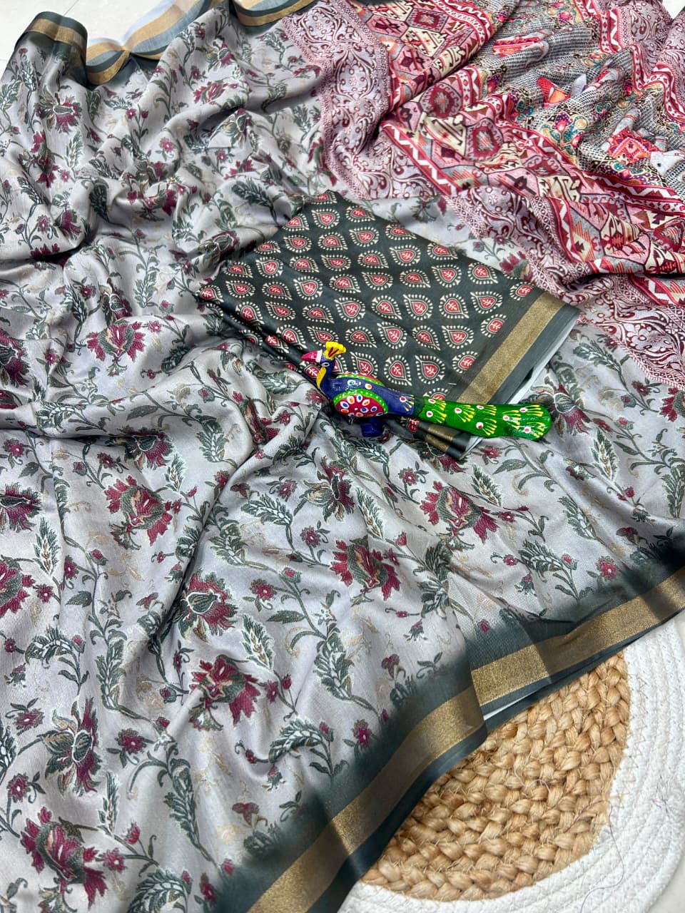 PREMIUM SOFT MAL MAL COTTON DIGITAL PRINT SAREE COLLECTION 👑✨