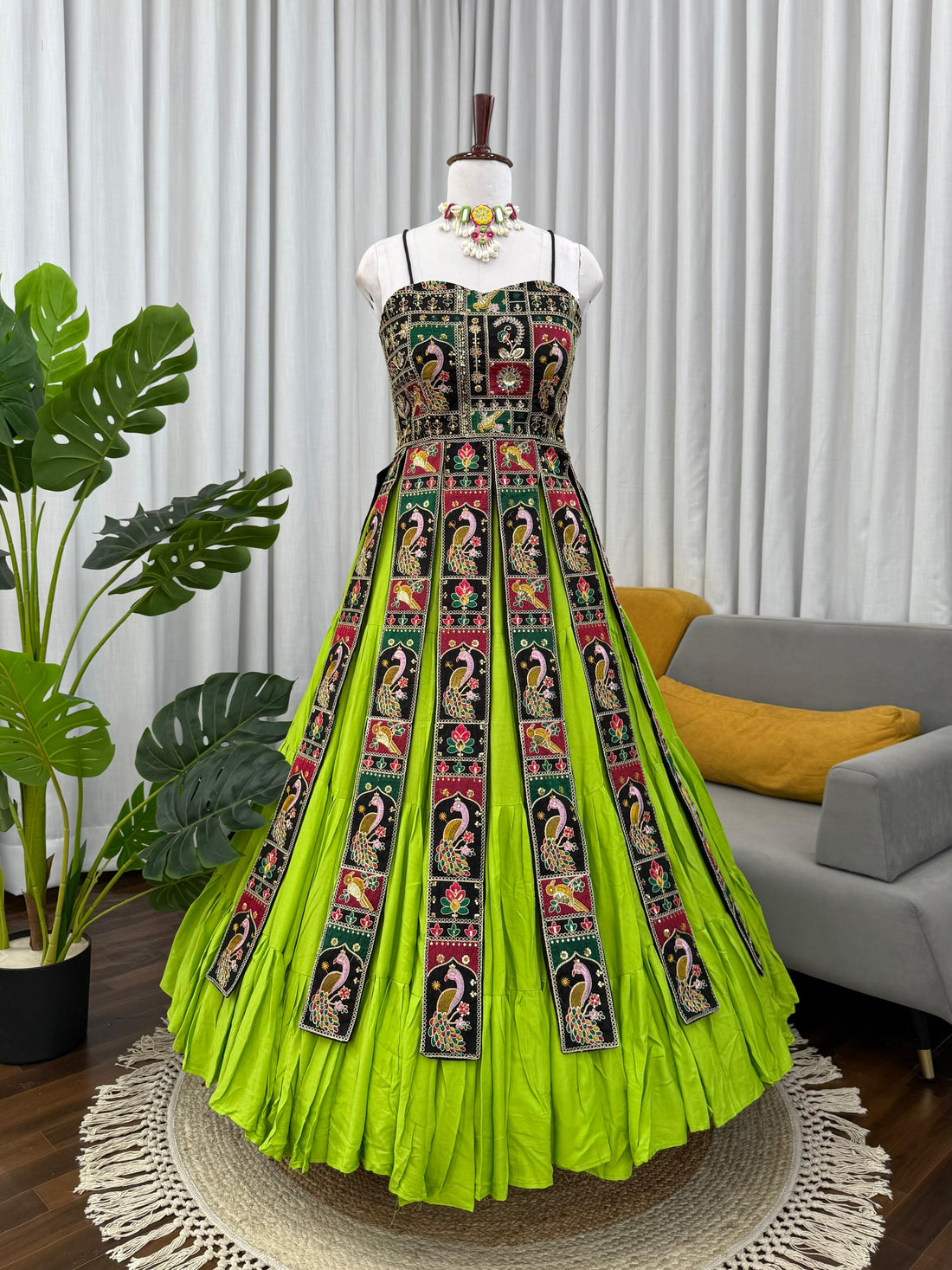 ✨🪔 NAVRATRI SPECIAL PREMIUM BANGLORI SILK DESIGNER LEHENGA SET 🪔
