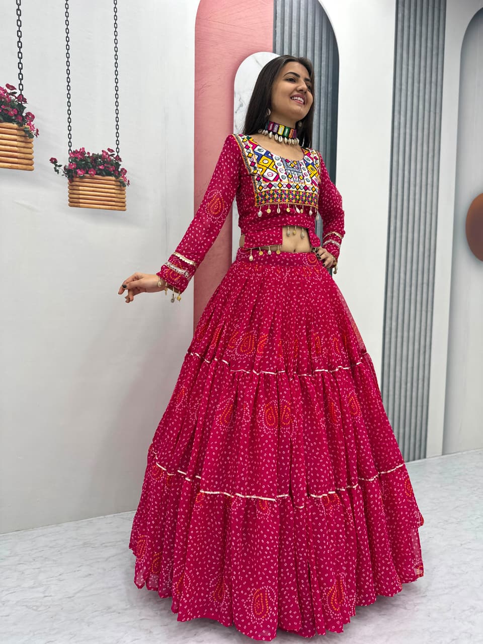 NAVRATRI SPECIAL DESIGNER LEHENGA CHOLI 🪔✨ 💃 BIG 9 METER FLAIR COLLECTION 💃