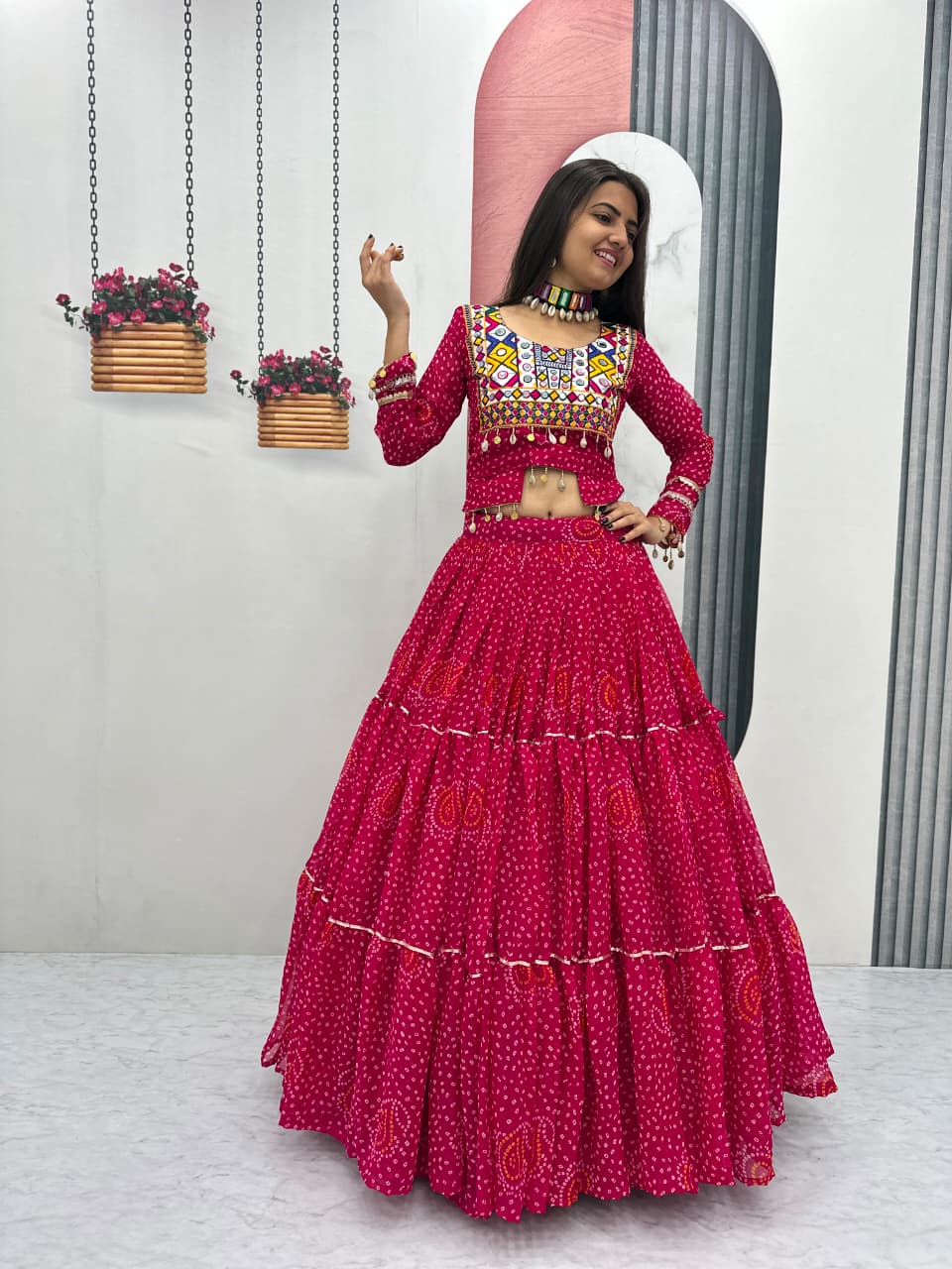 NAVRATRI SPECIAL DESIGNER LEHENGA CHOLI 🪔✨ 💃 BIG 9 METER FLAIR COLLECTION 💃