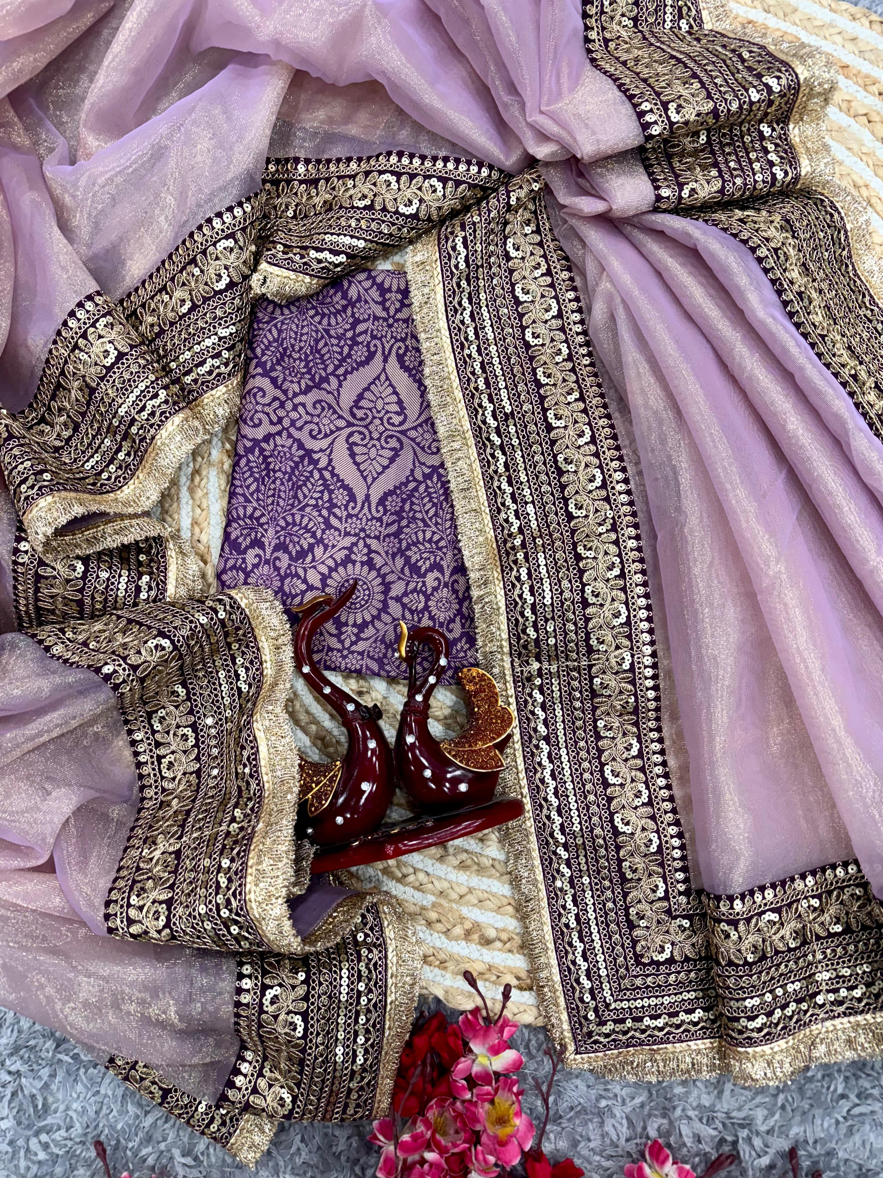 Premium Soft Twill Net Designer Saree Collection