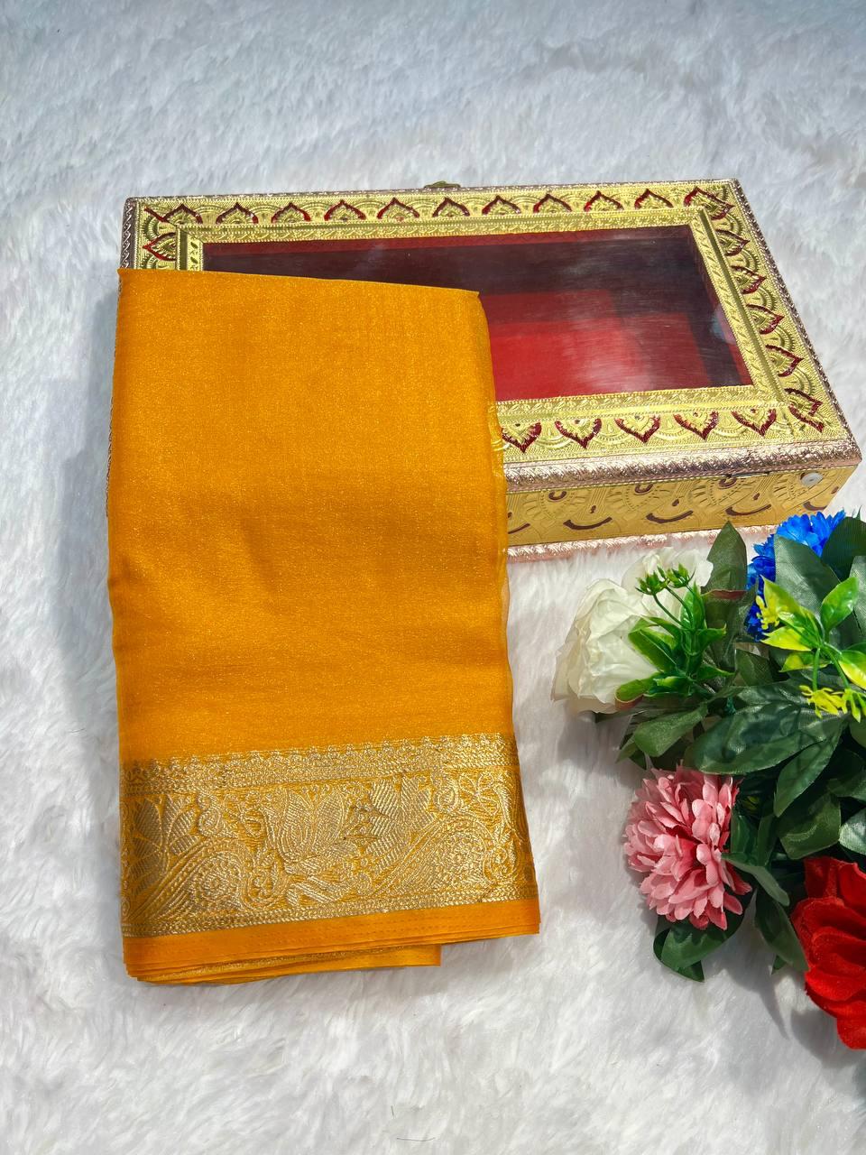Premium Tissue Viscose Organza Saree Collection