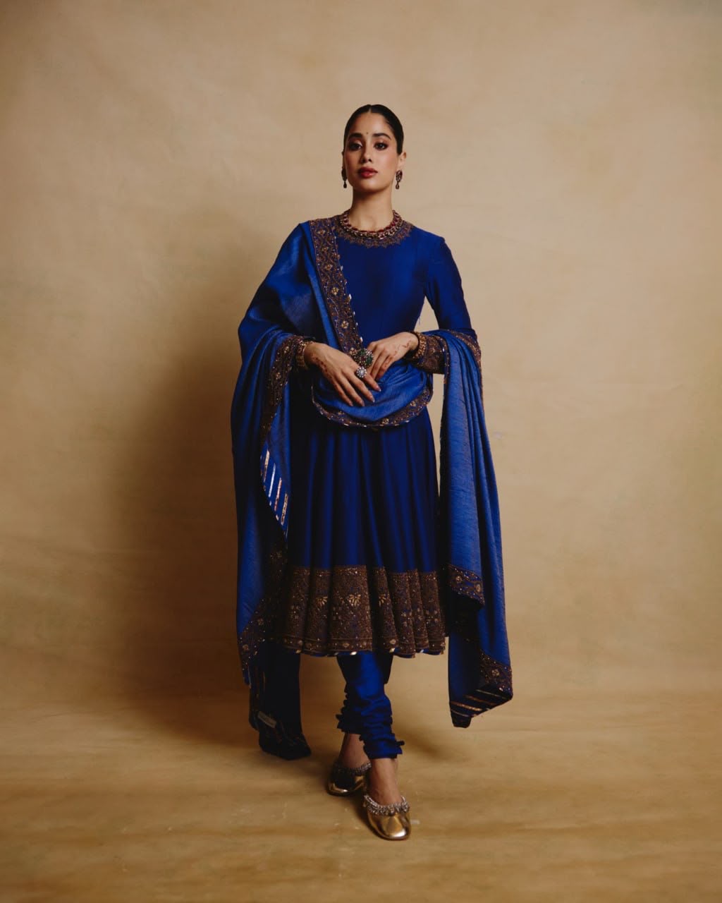 FESTIVE WEAR PREMIUM CHINON ANARKALI SUIT SET