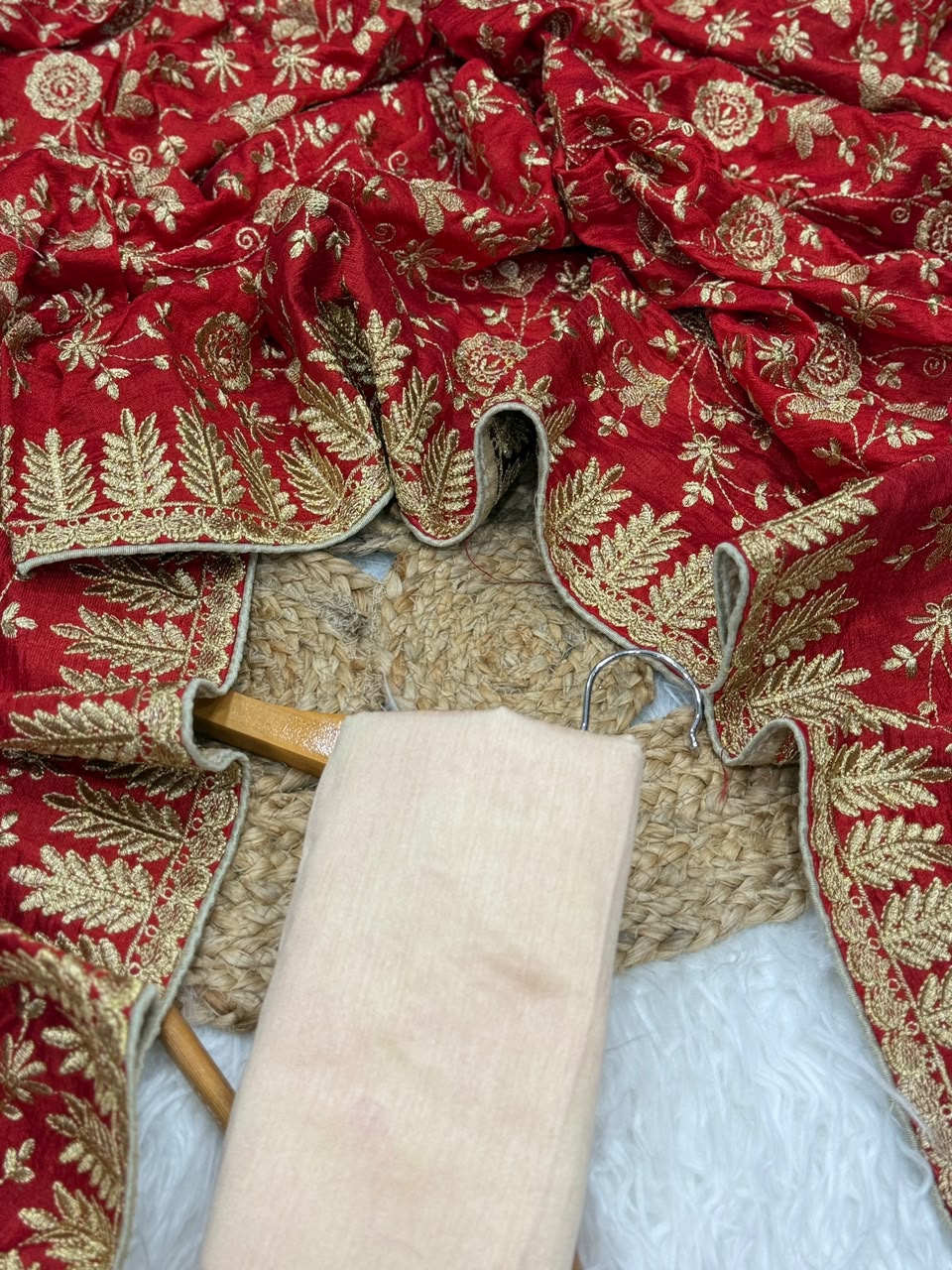 Premium Vichitra Silk Designer Wedding Saree