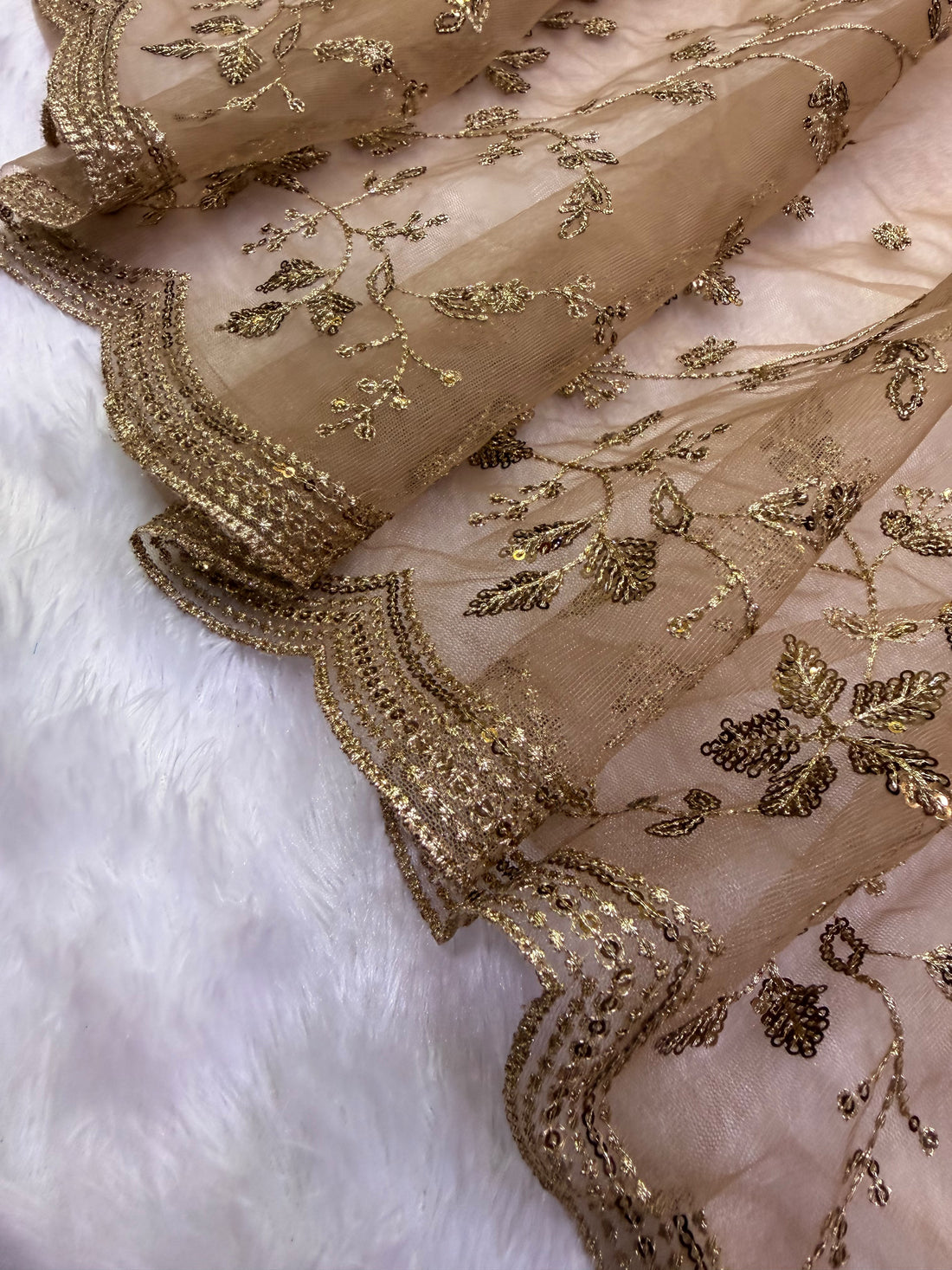 Premium Soft Net Designer Saree With Sequin & Zari Embroidery