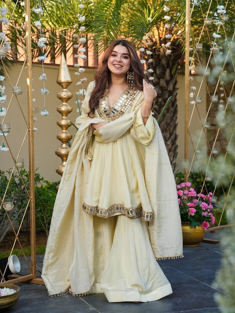 Vyomika Real Mirror Cosmos Sharara Set